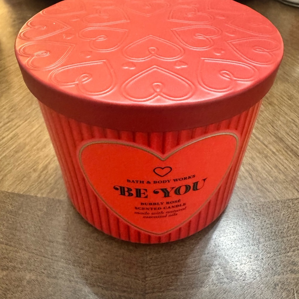 Bath & Body Works 'Be You' Red Scented Candle
